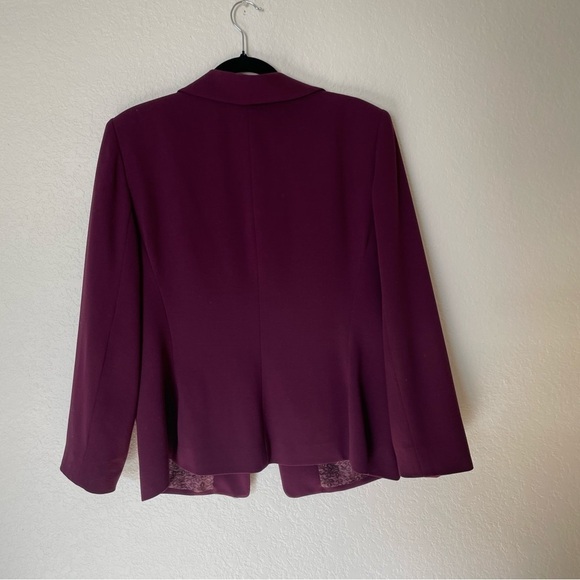 Judith Hart Collection woman suit blazer size 14 Elegant plum career wear chic - Picture 8 of 10